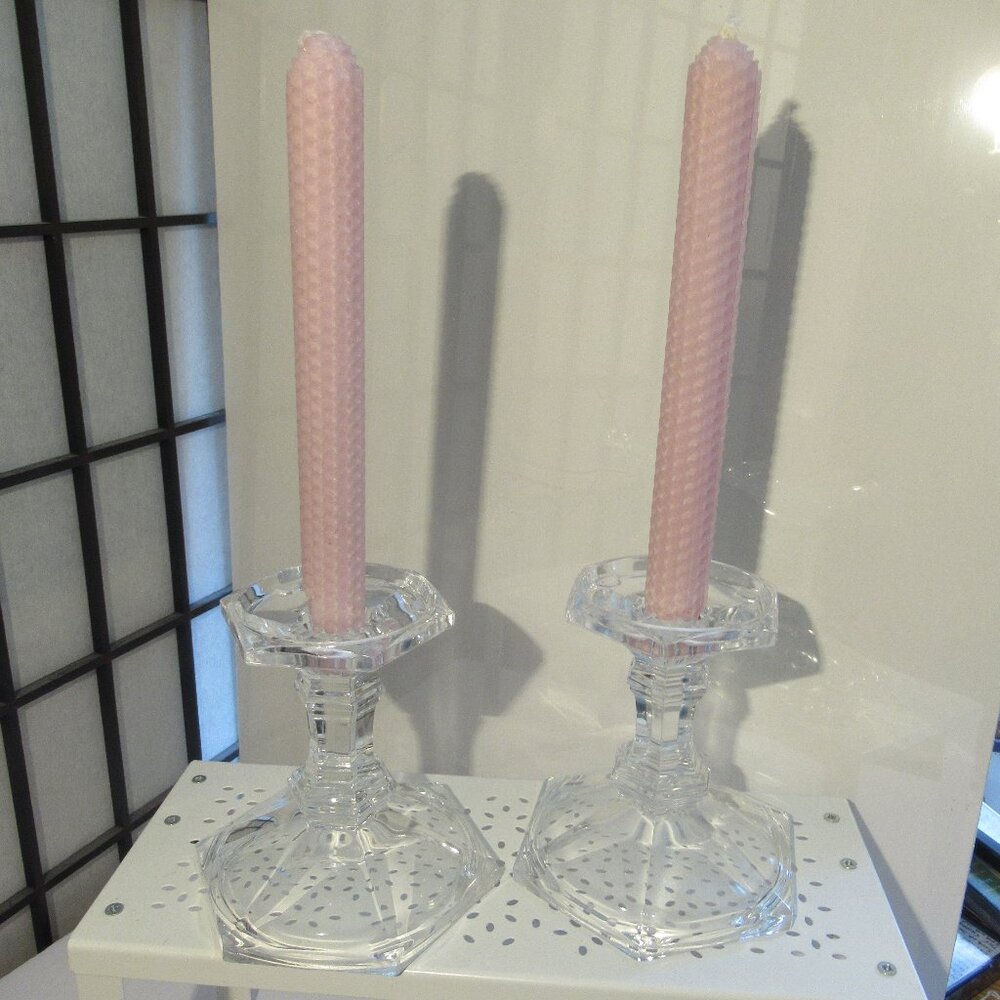 Vintage Crystal Candle Holders